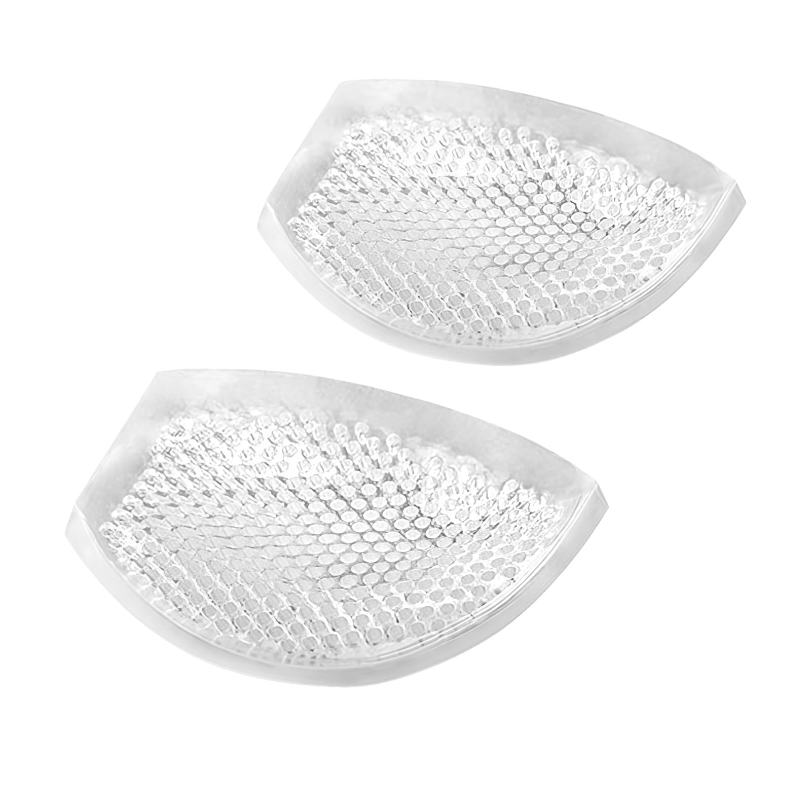 1 Pair Reusable Silicone Bra Inserts,Transparent Bra Pad Insert,with Vents, for Swimsuit and Bikini