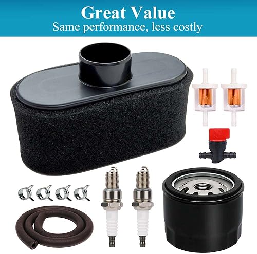 Miniatura 7 de HOODELL Kit de afinación FR691V para tractor de cortacésped Kawasaki FR651V FR730V FS481V FS541V FS600V FS730V, repuesto 49065-7007 Filtro de aceite