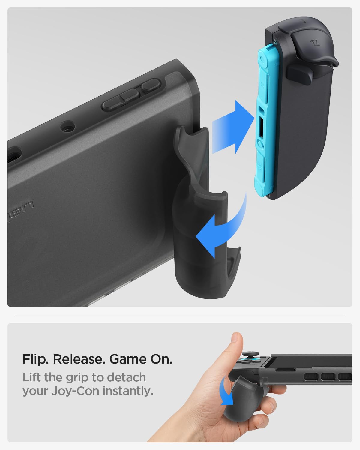Spigen Cover Ultra Hybrid Compatibile con Nintendo Switch 2 (2025), Custodia per Nintendo Switch 2 - Frost Black