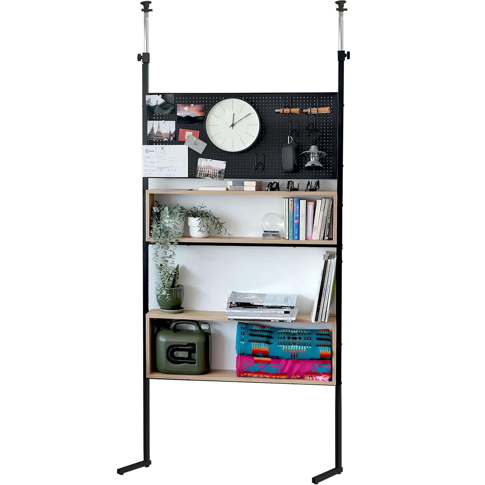 Amazon｜DEWEL 突っ張りラック 幅90cm 高さ調整可能(194.5-275cm