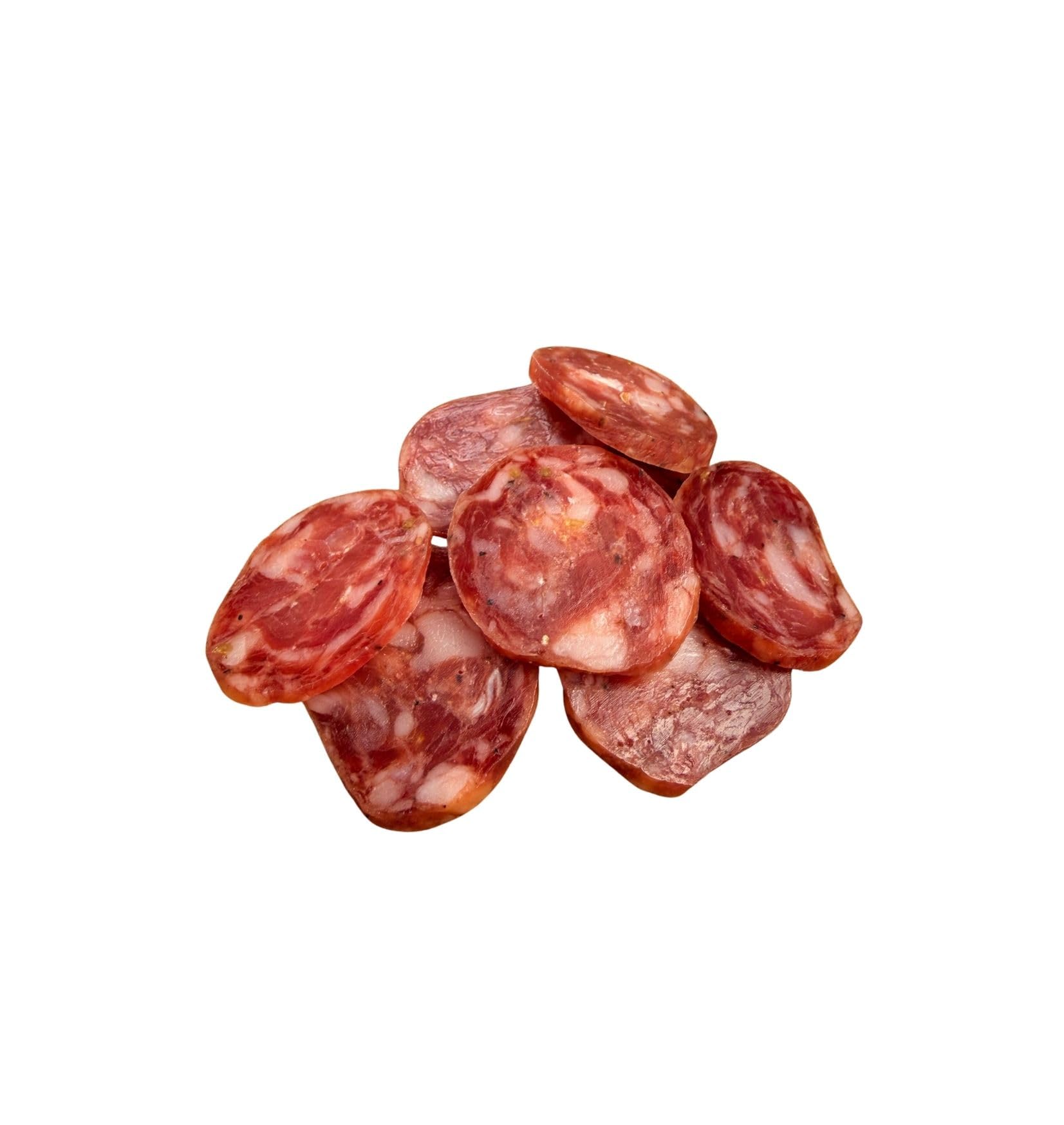 Machegusto!® Saucisse Douce 300g – Charcuterie Italienne Artisanale – Saveur Délicate et Authentique – Affinage Traditionnel – Idéale pour Apéritifs et Recettes Italiennes