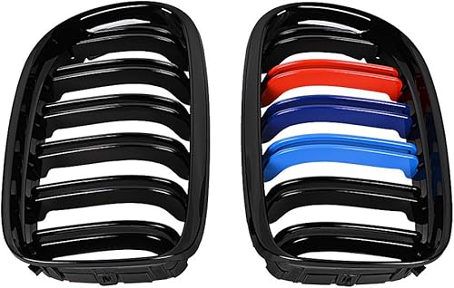 Astra Depot Rejilla de riñón de doble línea de color negro brillante compatible con BMW E90 E91 323i 325i 328i 330i 330i 335i 4DR 2009-2011