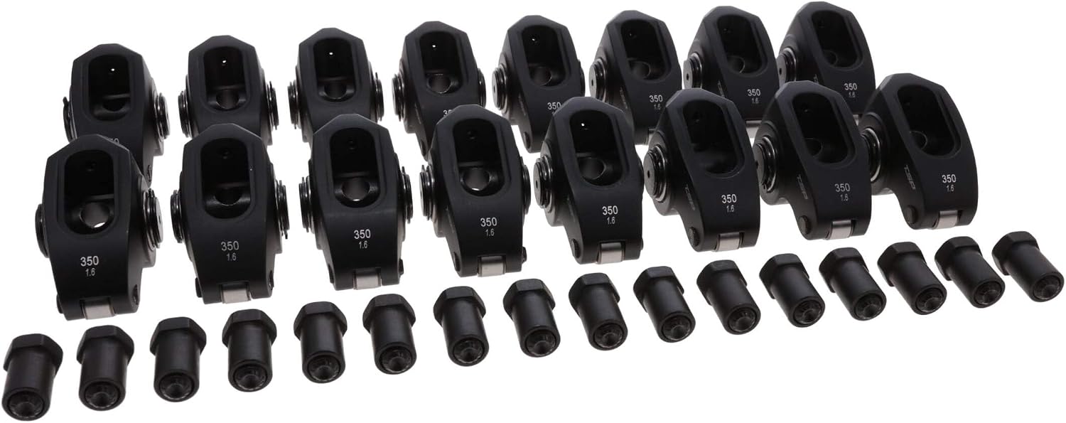Top Street Performance Pro Series 2024 Aluminum 1.6 Ratio 3/8" Needle Bearing Roller Rocker Arms for Chevy Small Block