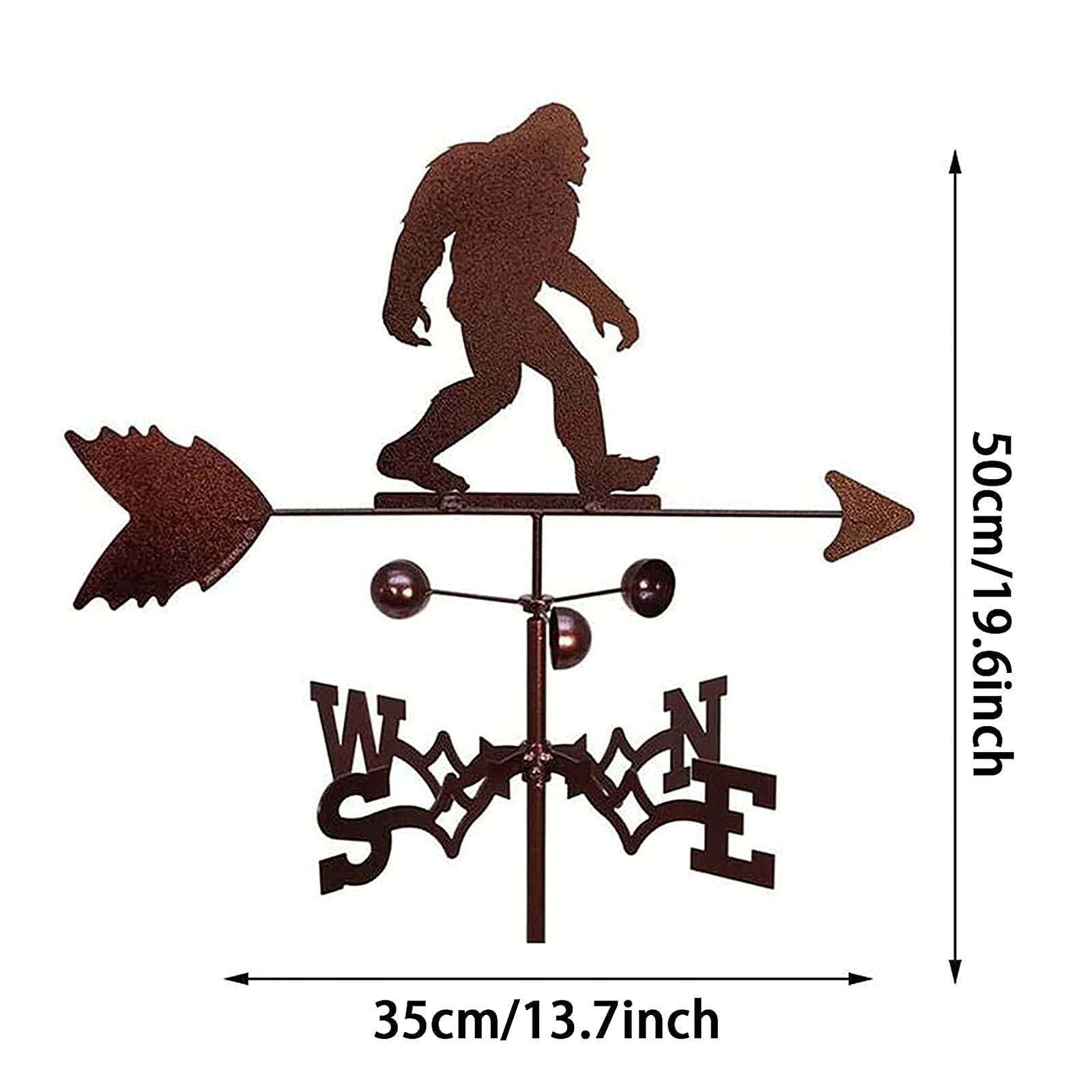 Girouette décorative pour maison, support météo, décoration de jardin, ind