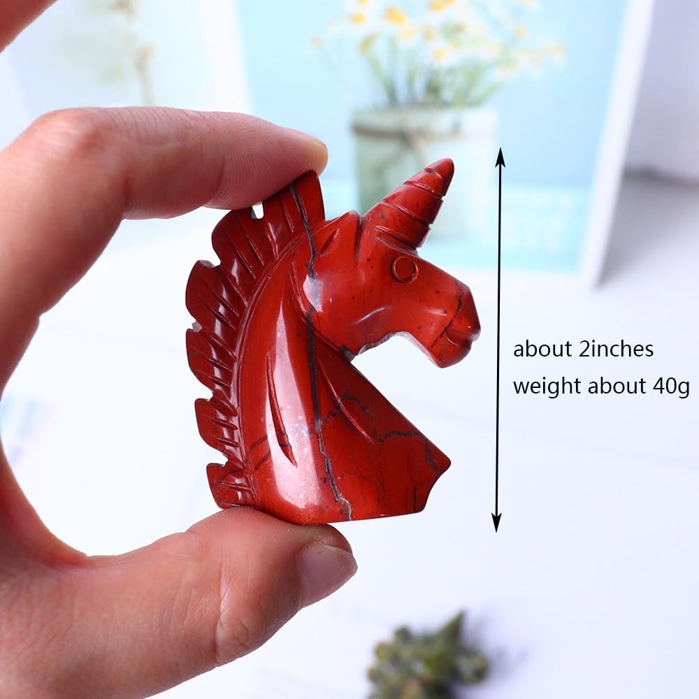 Amazon.co.jp: WAHOM 天然水晶ユニコーンクリスタル彫刻