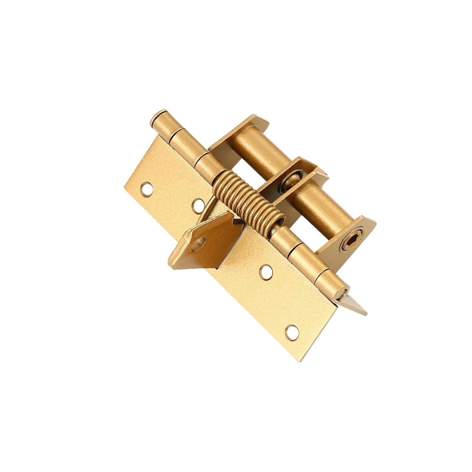 Door Closer, Spring Self-Closing Door Hin Multi-Function Automatic Closer Suitable for Gara Front and Back,Commercial & Home Use(Gold)