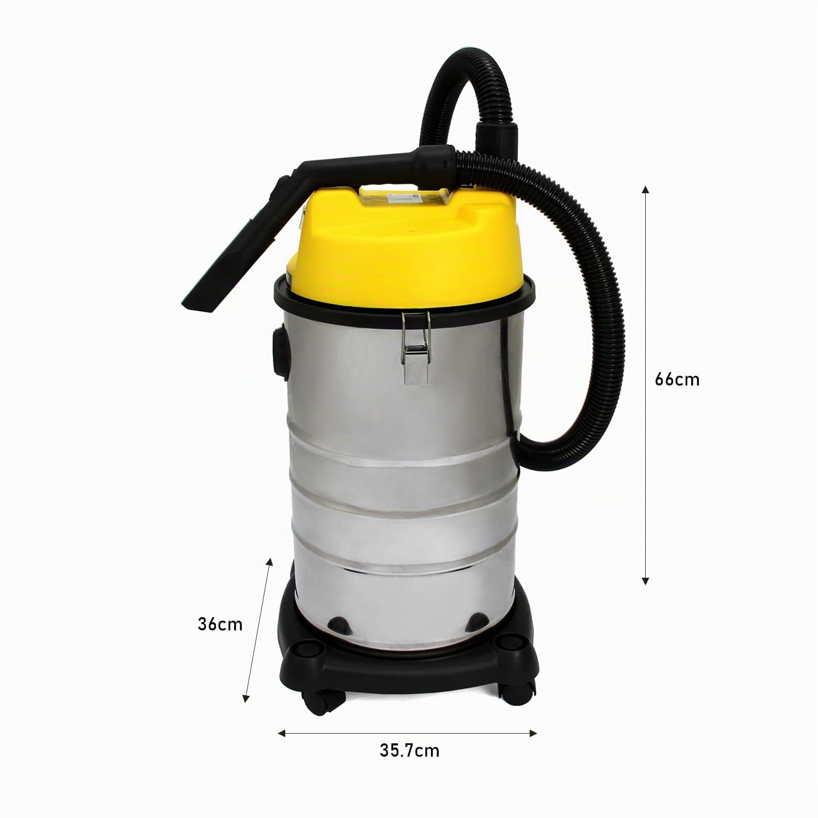 Maxblast-Aspiradora Industrial en Seco y Húmedo+4 Accesorios, (1400W, 30 litros / 30l) Filtro Doble (Tela & HEPA) con Bolsa de Polvo GRATIS Aspirar Seco Liquido Mojado Powerful Wet+Dry Vacuum Cleaner