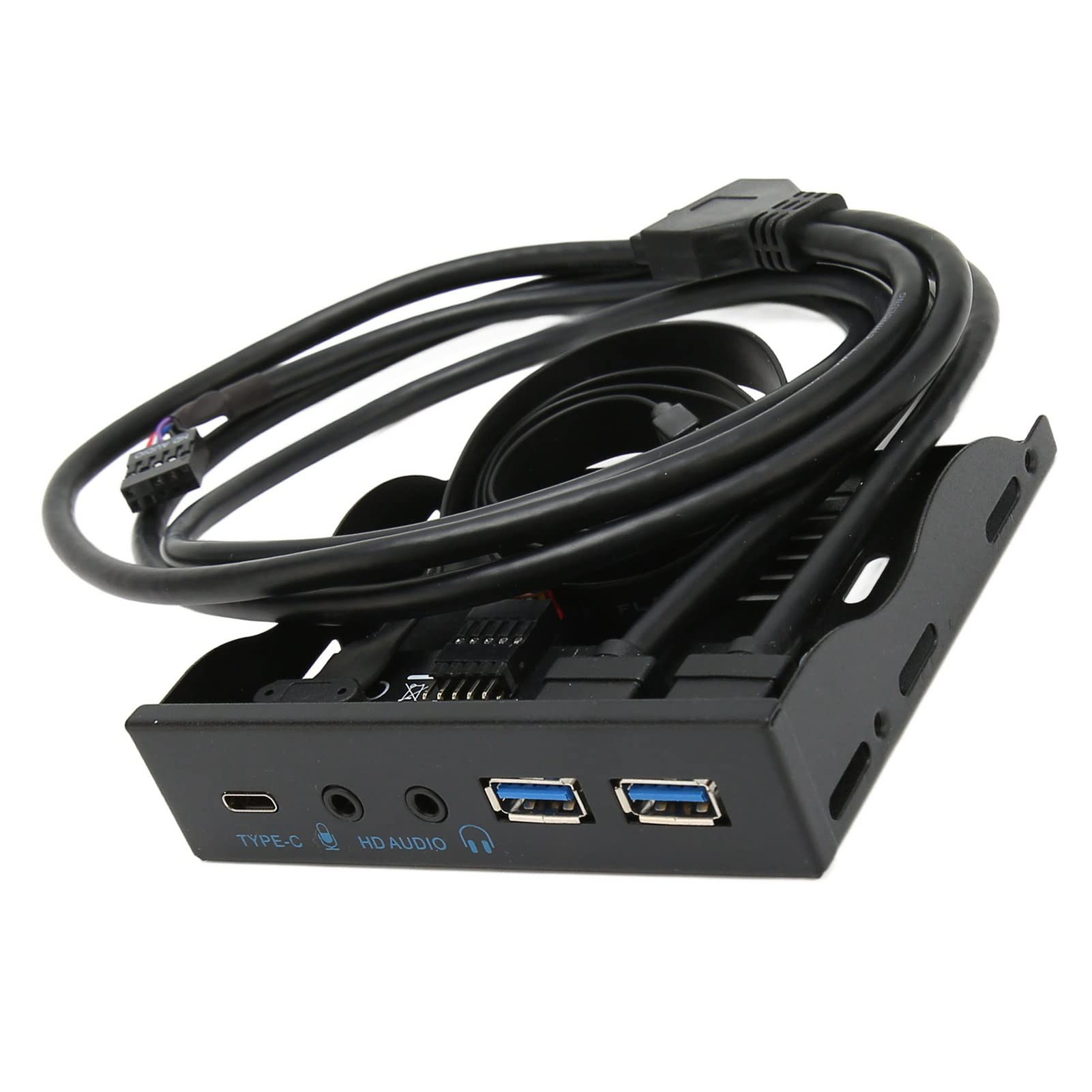 Panel Frontal USB Hub, Bahía 3.5in Tipo C 2 USB 3.0 Audio para PC