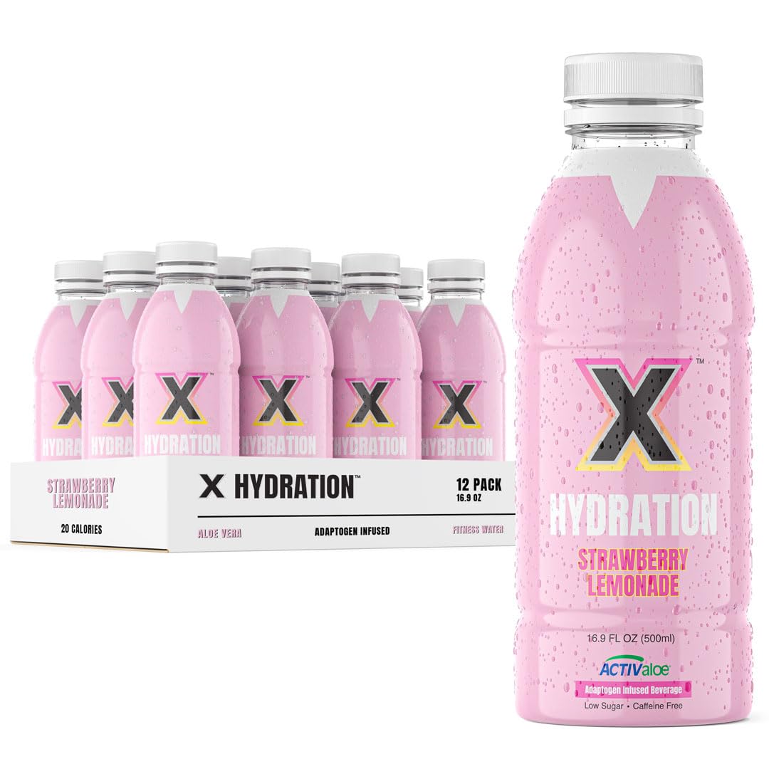 Amazon.com: X Hydration 12 Pack- Premium Adaptogen Infused Fitness