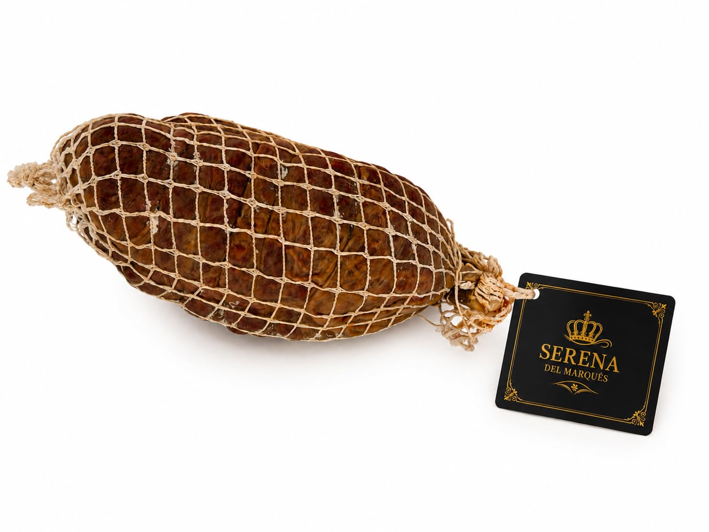 SERENA DEL MARQUÉS - Morcón Ibérico (1Kg) | Embutido Ibérico Curado | Morcón de chorizo ibérico |Ideal para Tabla de Embutidos, Regalo Gourmet y Tapas | Formato Pieza Entera