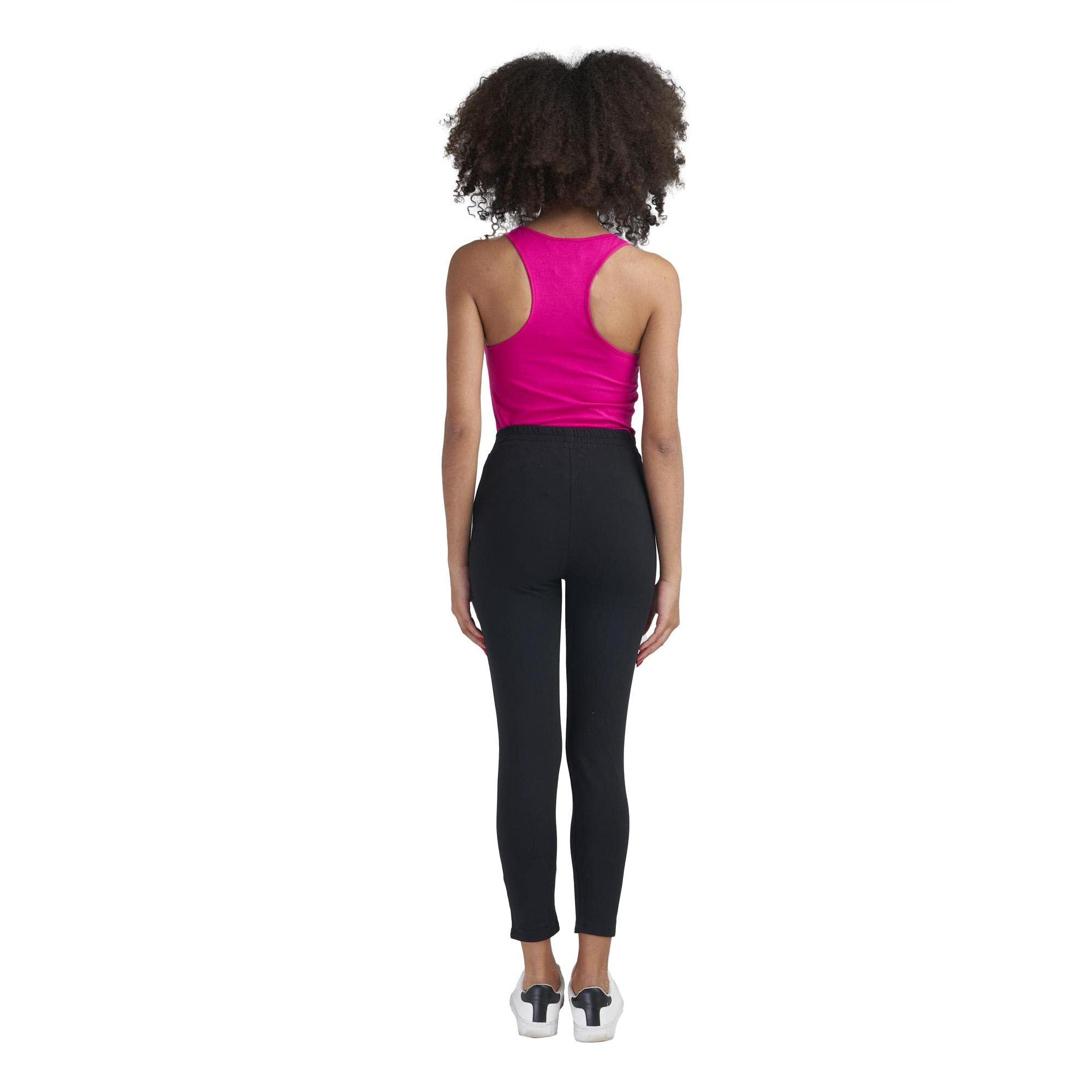 Leone - Pantalone Donna Dritto con Piega in Felpa Training - Black (09), M