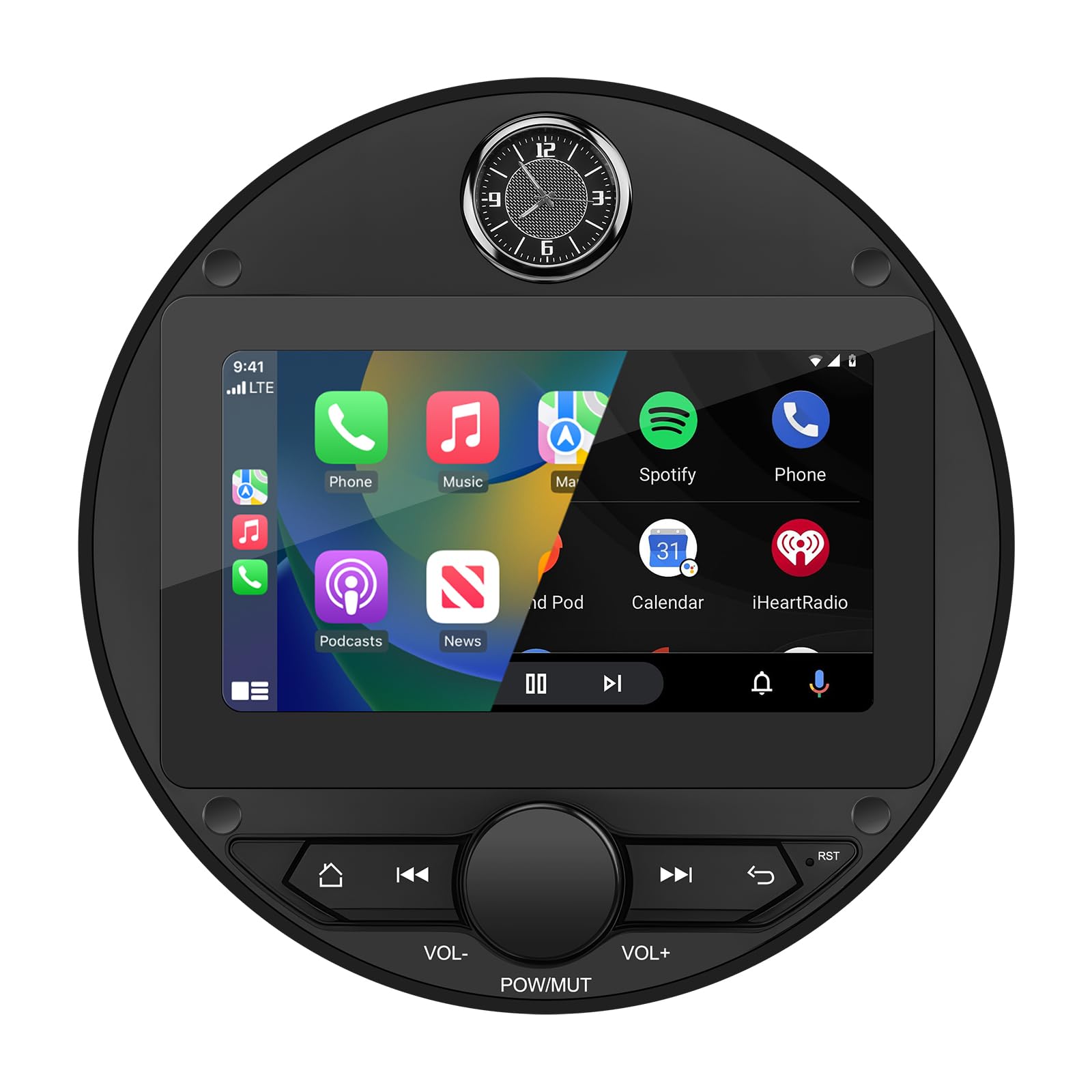 Photo 1 of 2026 Upgraded Marine Stereo with Wireless CarPlay and Android Auto, Portable 7'' Wireless Carplay Touchscreen, Waterproof IPX6 Marine Multimedia Player for Marine, ATV, Boat, BZR, Golf Cart