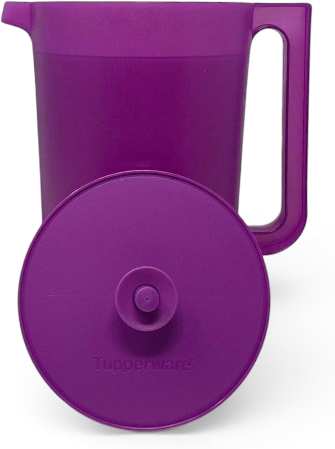 Tupperware 1 Gallon Pitcher Classic Push Button Style Plum Purple