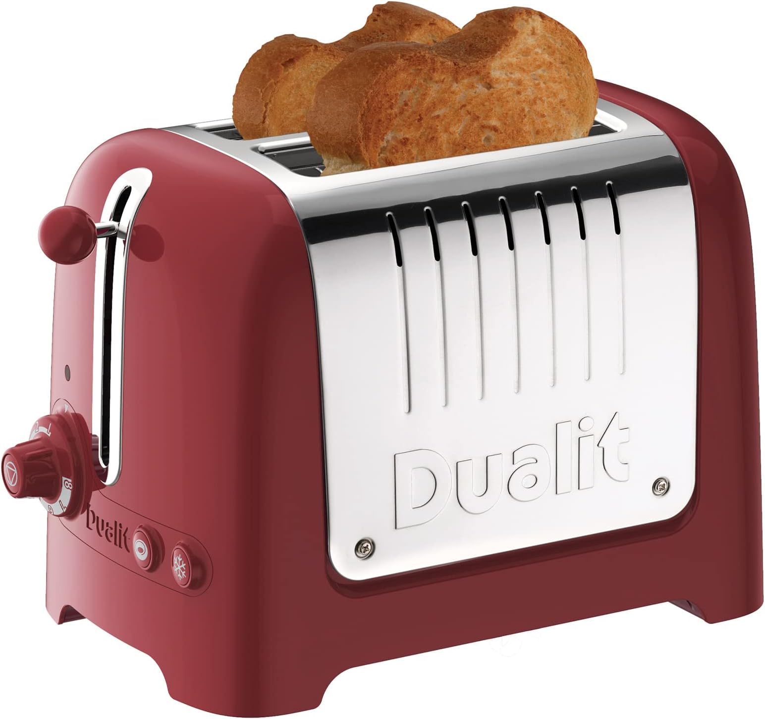 Dualit Architect 2 Slice Toaster Brushed Stainless Steel with Black