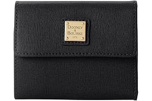 Dooney Small Flap Saffiano Leather Credit Card Wallet - Weightless Convenience