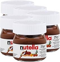5 x Ferrero Nutella World Glass Bread Spread Chocolate 25 g