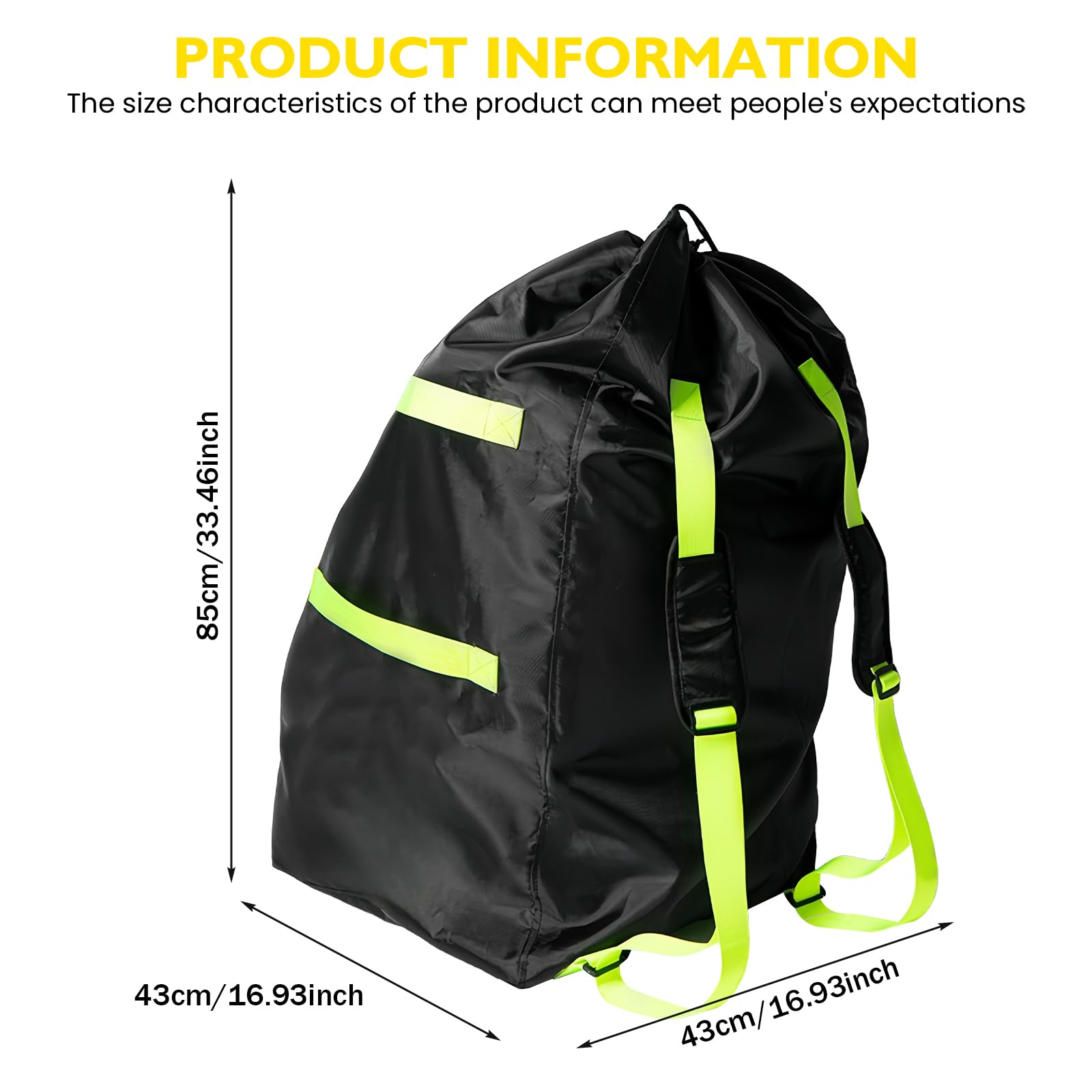 Sac de transport pour siège enfant : Sac de transport imperméable pour poussette Tissu Oxford, sac de siège enfant pour siège auto bébé, sac de voyage portable en soute, sac de siège auto pour pousset