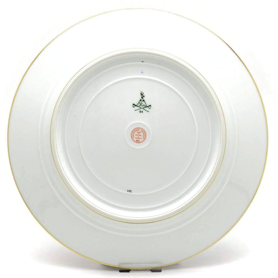 オールド セーブル 絵皿 アンティーク フランス 額入り 額縁 poireriy 65%Off セーブル 飾り皿 フォンテンブローの泣き岩 絵皿 24K金彩