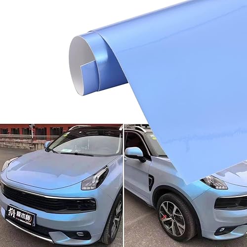 Miniatura 1 de XhuangTech Rollo de vinilo adhesivo para carrocería de automóvil con diseño de camaleón, diseño de luna de Mirage y lima, para liberar burbujas de