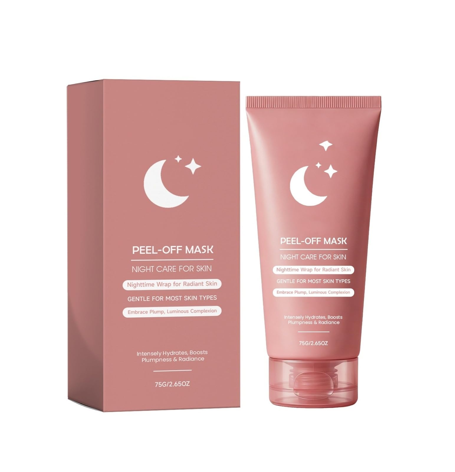 Peel-Off-Maske, 75 g, pflegt Ihr Gesicht | Feuchtigkeitsspendend, Verbesserung der Elastizität, strahlende Pflege(2pcs)
