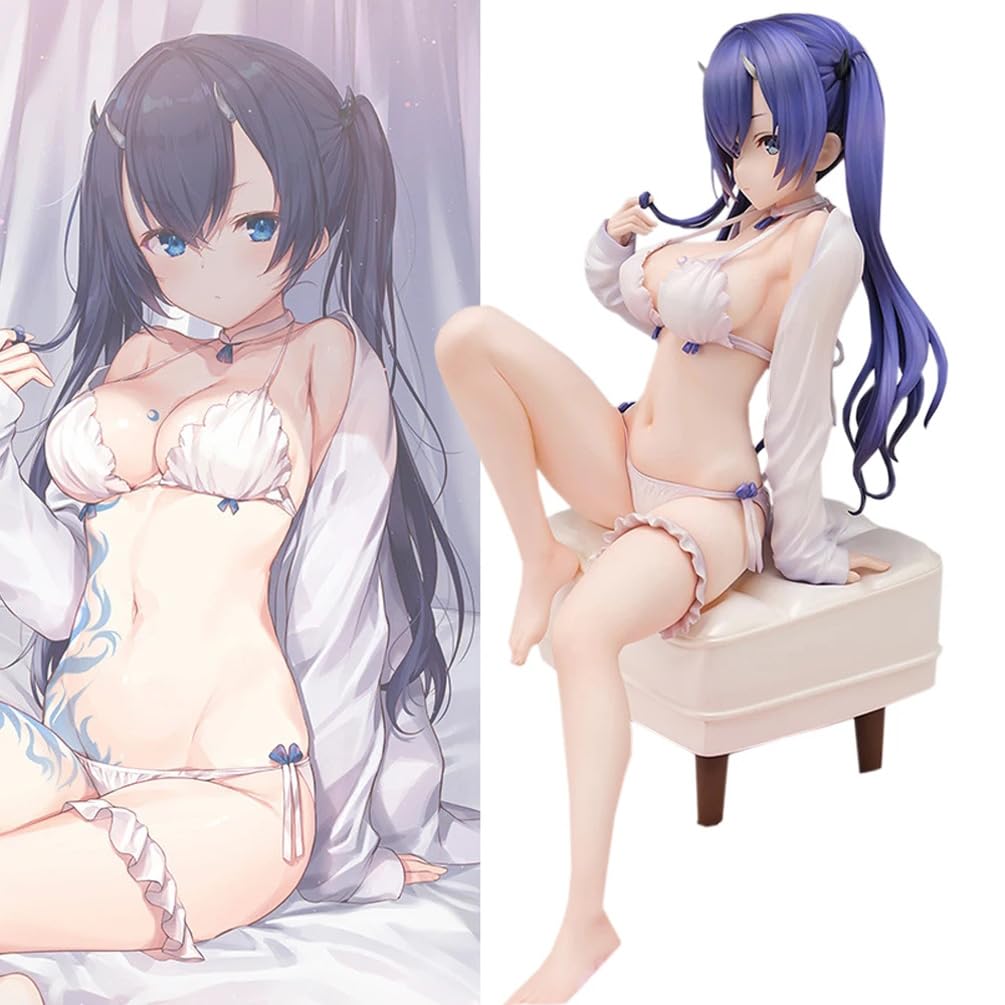 BLUEVI Anime Girl Figure, Anime Character Ao-Oni Pvc Action Figure 19cm, Collection Gifts For Adult Anime Lovers