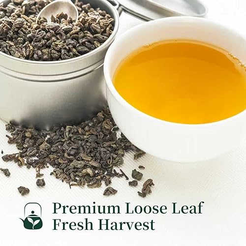 Miniatura 3 de ZenVerdant Té de pólvora japonés Longjing Dragon Well orgánico, 12 onzas, hoja suelta de primera calidad, cosecha fresca, umami suave y sellado