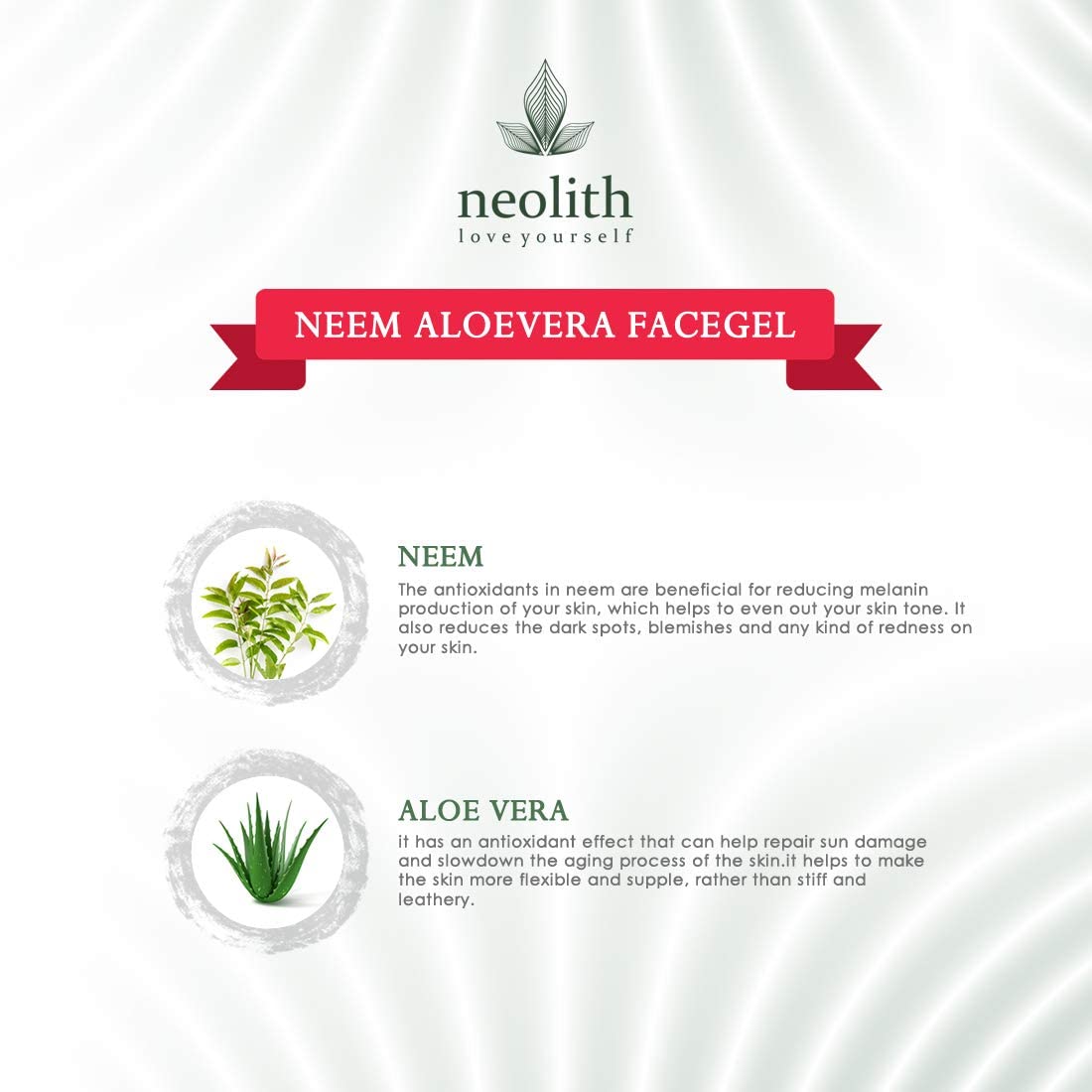Neolith Neem Aloe Vera Soothing & Hydrating Gel, 100 g (Pack of 1) - Image 4
