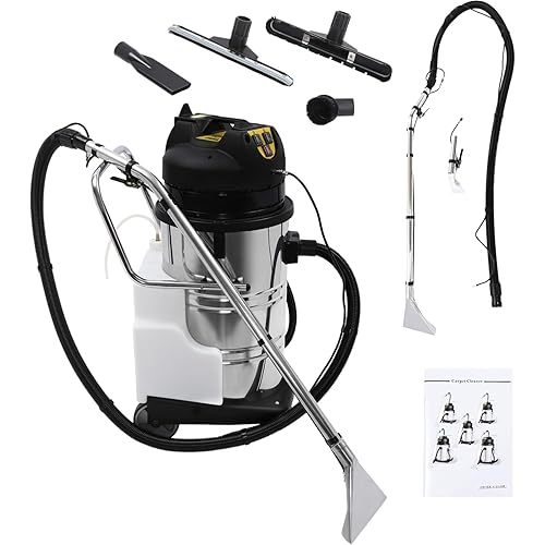 80L Portable Carpet Cleaner Machine, 2110W 110V Commercial 3 in 1 Carpet Extractor Vacuum Washing Machine Heavy Duty Floor Cleaning Machine, Carpet Spraying Floor Brush Cleaner Extractor