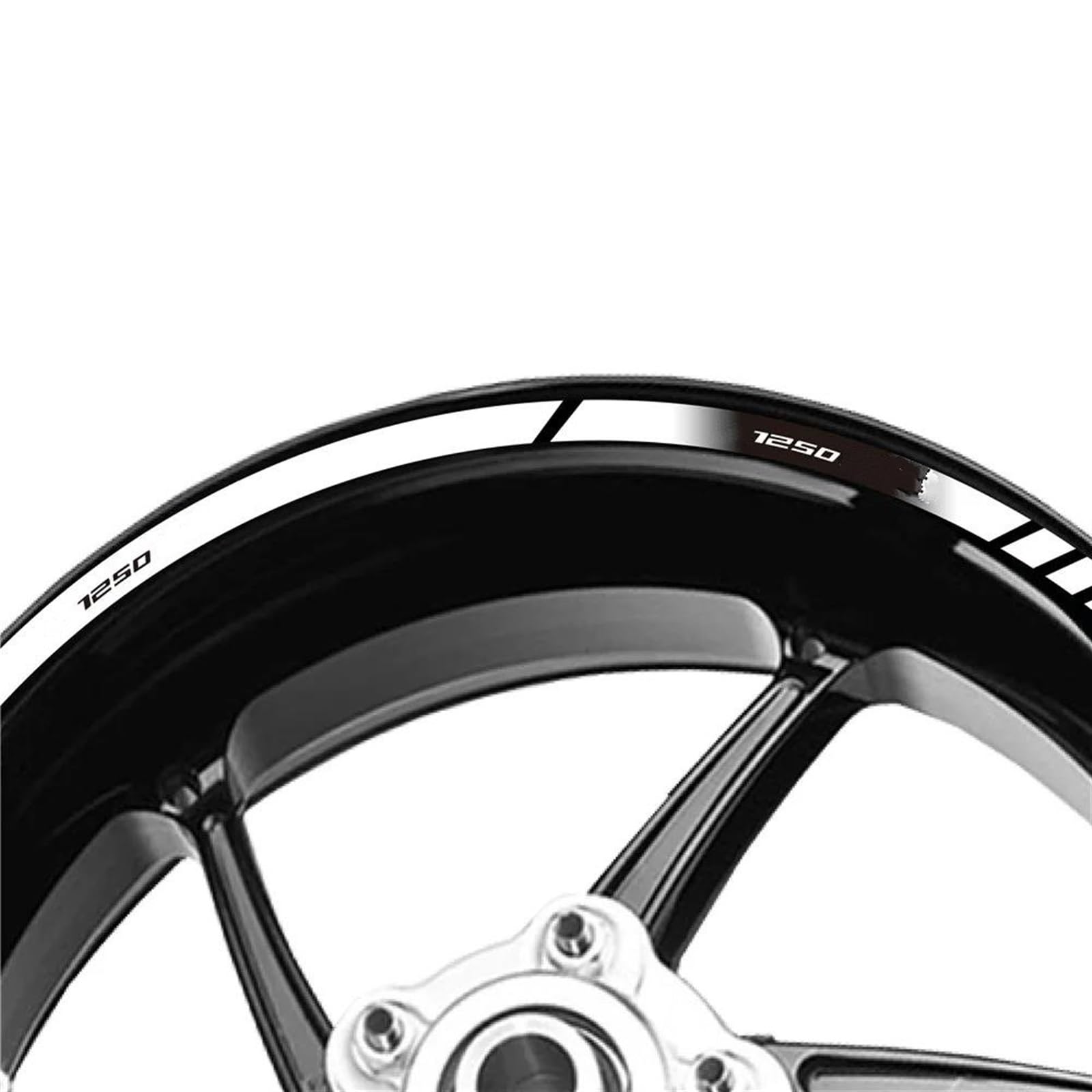 Reflektierende Aufkleber Für Die Innere Felge des Motorrads, Streifen, Felgenaufkleber Für BMW R1250GS, R 1250 Gs, R1250(Style 4)