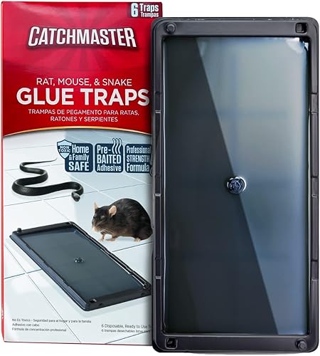 Miniatura 3 de Catchmaster Paquete de tablero de pegamento para ratones y plagas, 36 tablas de pegamento y 6 trampas de pegamento grandes, trampas para ratas y