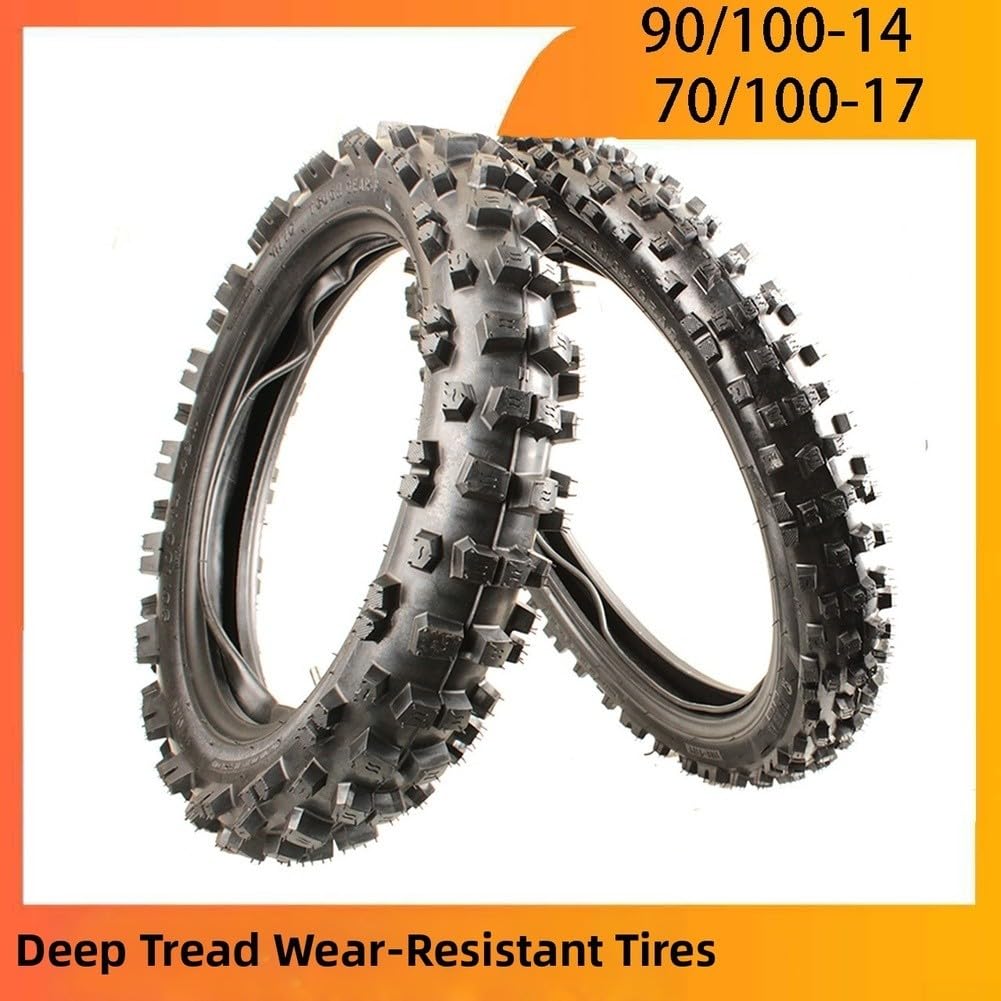 Pneu Dirt Bike 90/100-14 pour Sentiers Boueux