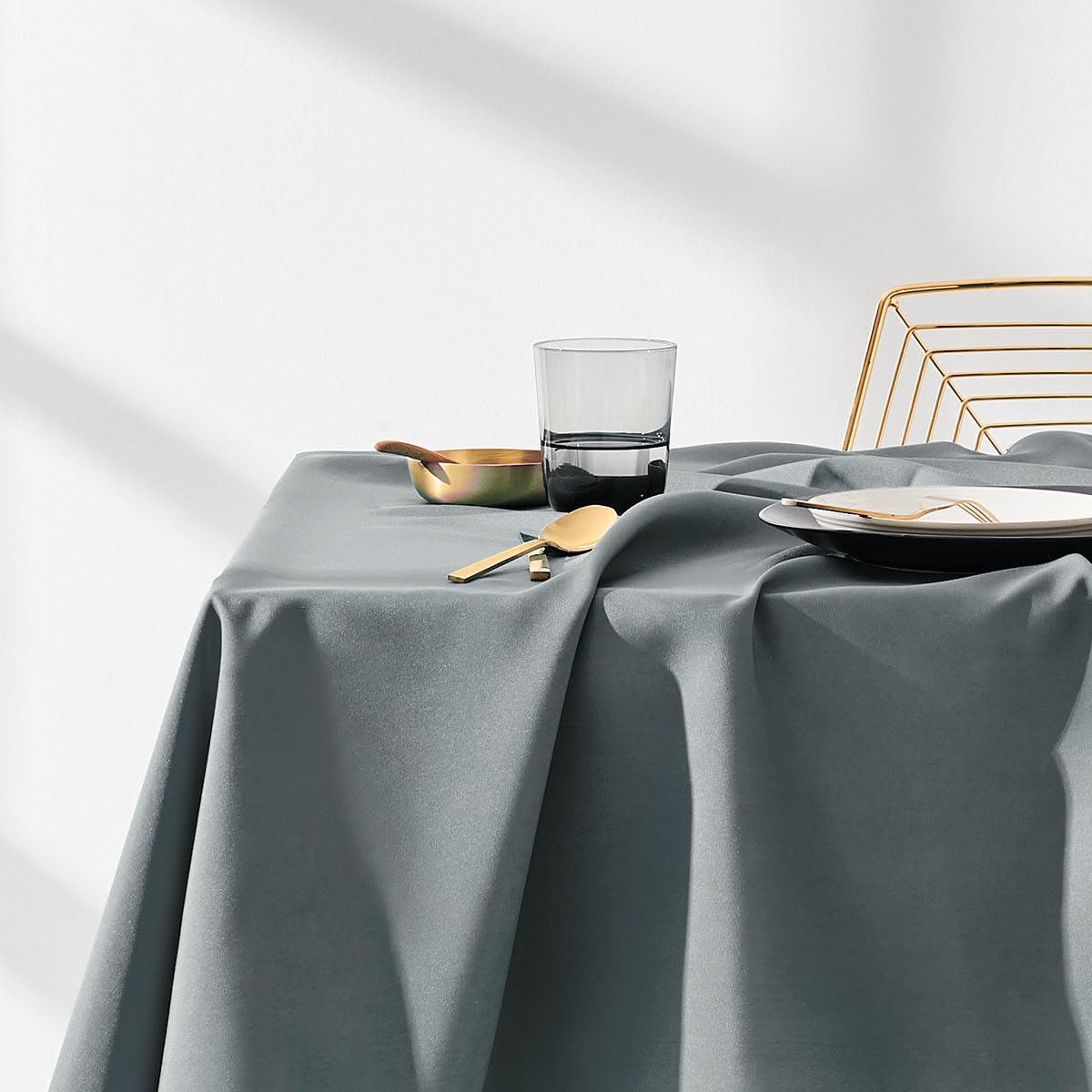Image secondaire de Nappe de Table Imperméable ROOM99 Aura 110 x 160 cm Gris Foncé