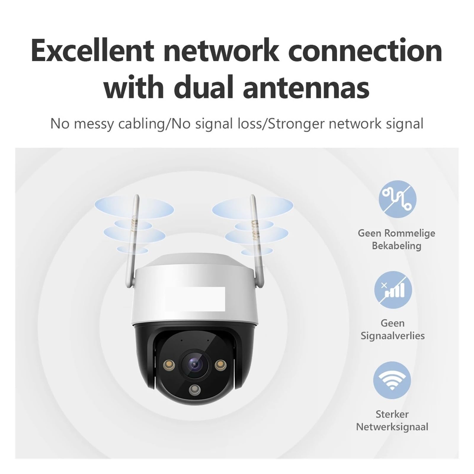 IP PTZ extérieur WiFi sans Fil 3MP