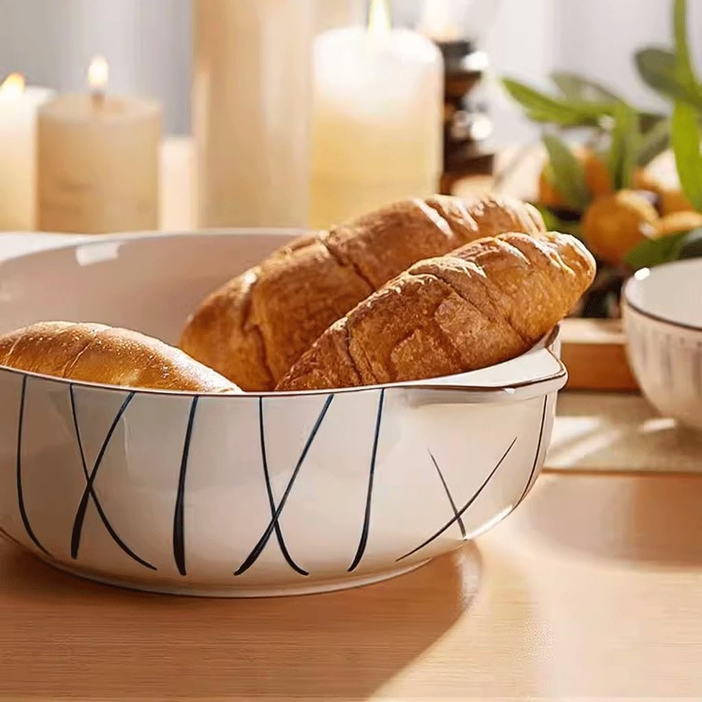 Ramen miski miska na owoce chiński styl ceramiczna podwójne ucho miska do zupy domowa zastawa stołowa miska ramen duża miska do zupy nadaje się do zupy, ziaren i makaronu miska sałatkowa