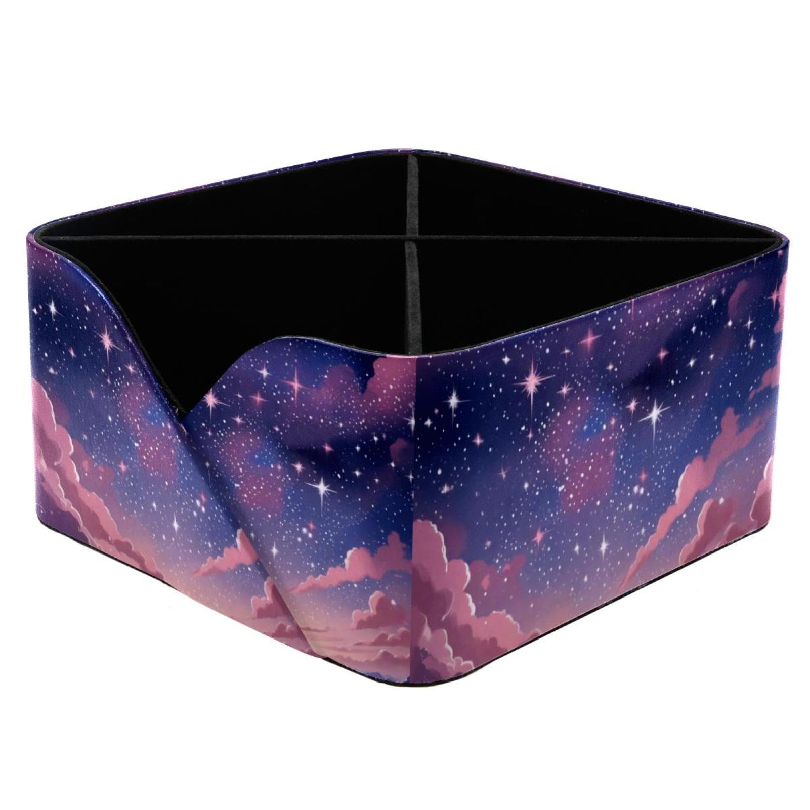 Ciel étoilé rose : le porte-stylos rectangulaire pour libérer votre espace
