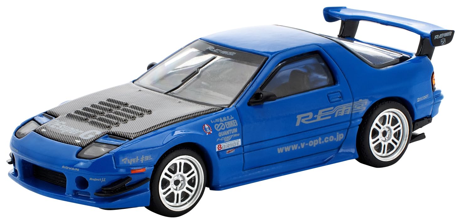 ジェネシスカンパニー (Genesis Company) POP RACE 1/64 マツダ RX-7 (FC3S) RE雨宮 - RE雨宮ブルー 完成品 PR640290