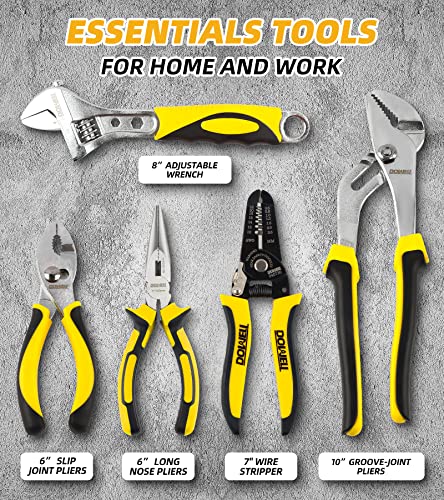 Image of DOWELL 229PCS Tool Sets for Men, Household Hand Tool Kit, Home Repairing Tool Set for Maintenance with 14-Inch Storage Bag