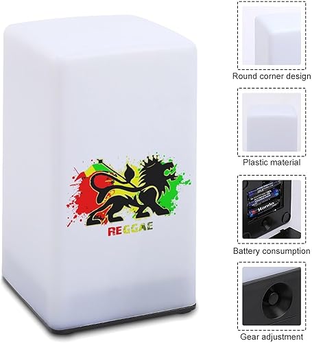 Miniatura 3 de Lion Reggae Jamaica Lámpara de mesita de noche portátil pequeña lámpara de noche para sala de estar decoración de dormitorio, tamaño único