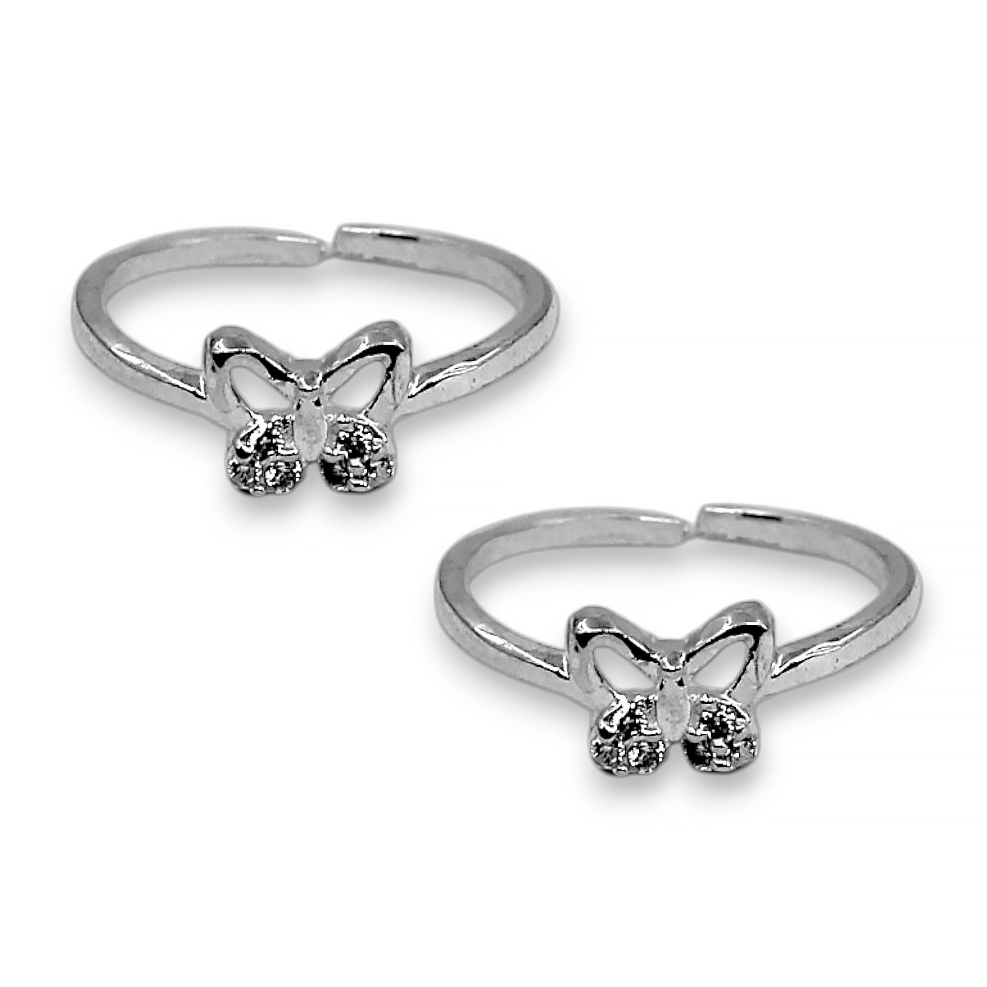 925 Sterling Silver Butterfly Toe Ring for Women-image-43