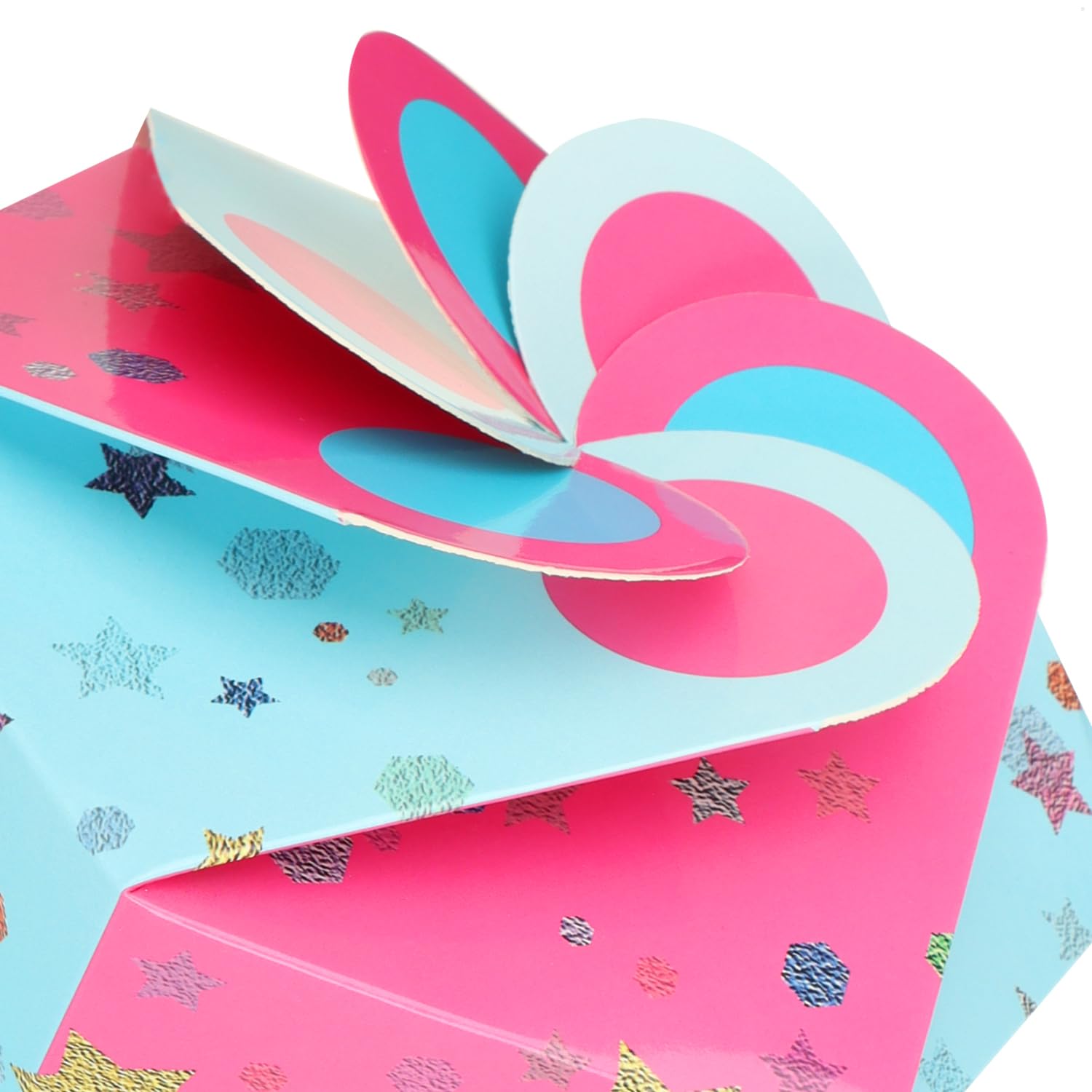 com-four 2 Coni Scolastici 30cm Pieghevole Cartone per Scuola Confezione Regalo