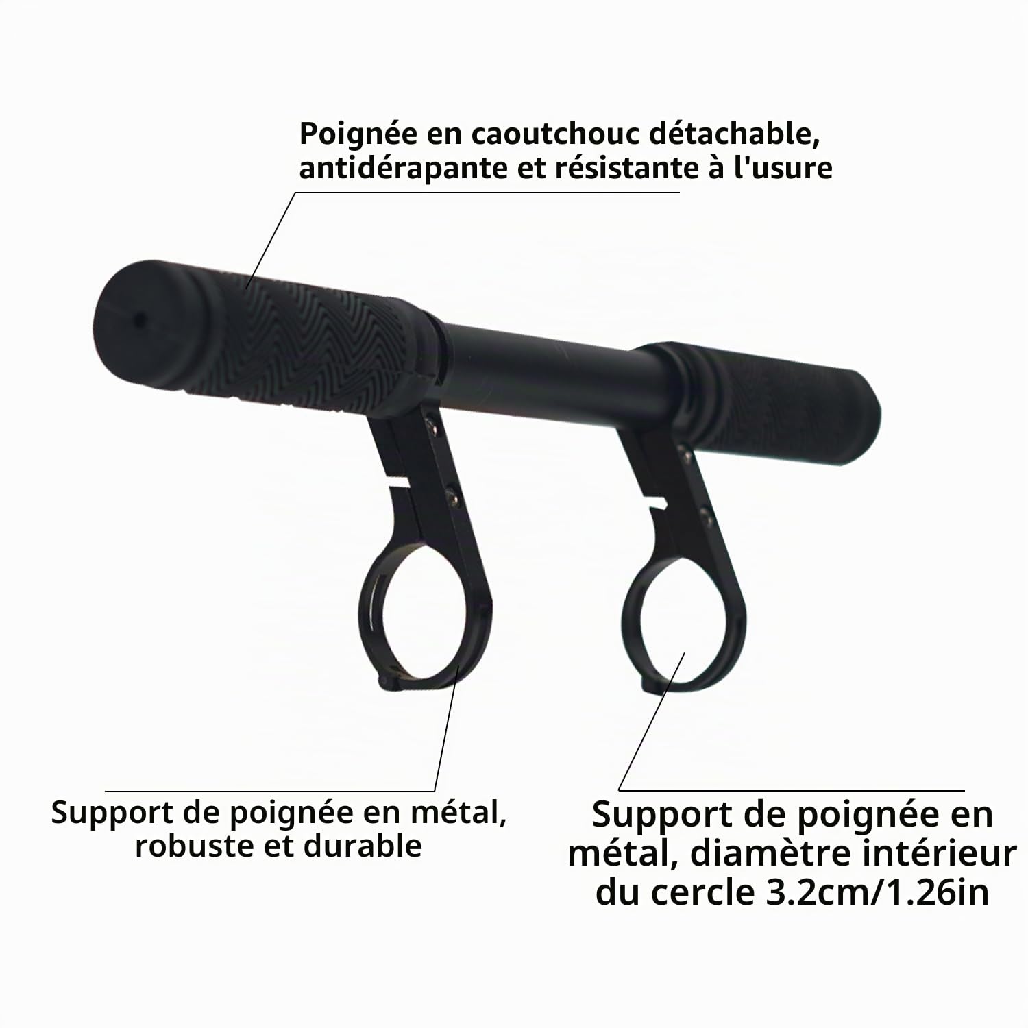 Siège de vélo avant pour enfants avec fixation de guidon, siège de vélo pour enfants de 2 à 5 ans, siège de vélo amovible pour tous les vélos de montagne (jusqu'à 21,8 kg)