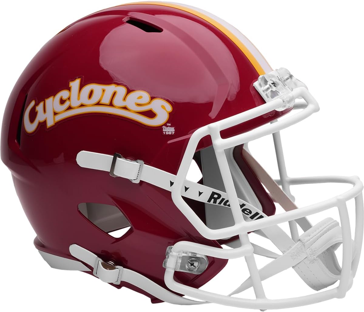 Iowa State Cyclones Red Speed Replica Full Size Football Helmet - New in Riddell Box