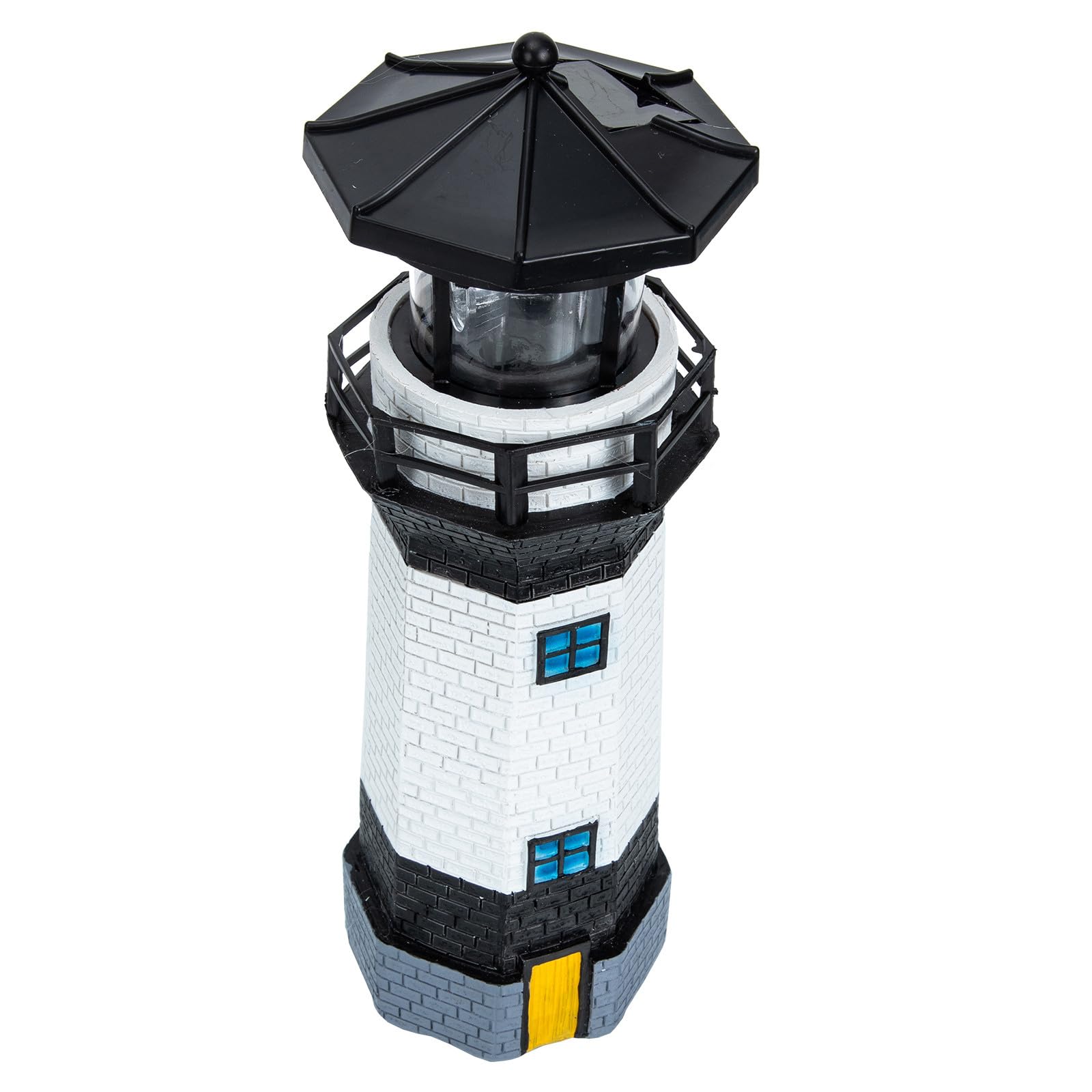 Faro de Jardín Solar LED de Resina Blanco para Decoración Exterior