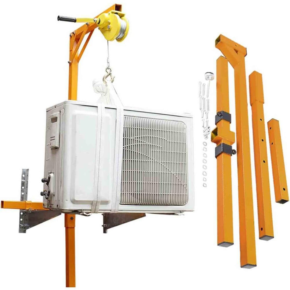 Heavy Du Manuelle Seilwinde 300 kg Kapazität, 30 m Hebeseil & AC-Halterung aus Kohlenstoffstahl, ideal für 3-Phasen-Systeme, inklusive zuverlässigem 150 kg 10 m Seil, perfekt für schweres Heben