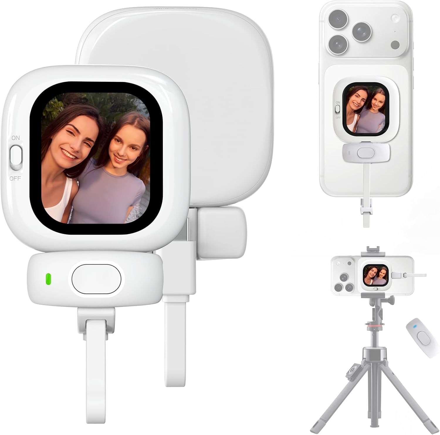Photo 1 of Phone Vlog Selfie Monitor Screen, Exclusive Outdoor AMOLED HD Display, Sunlight Visible, Fully Unlock Your iPhone Rear Camera for Vlogging, Recording, and Live Streaming, Compatible with iPhone