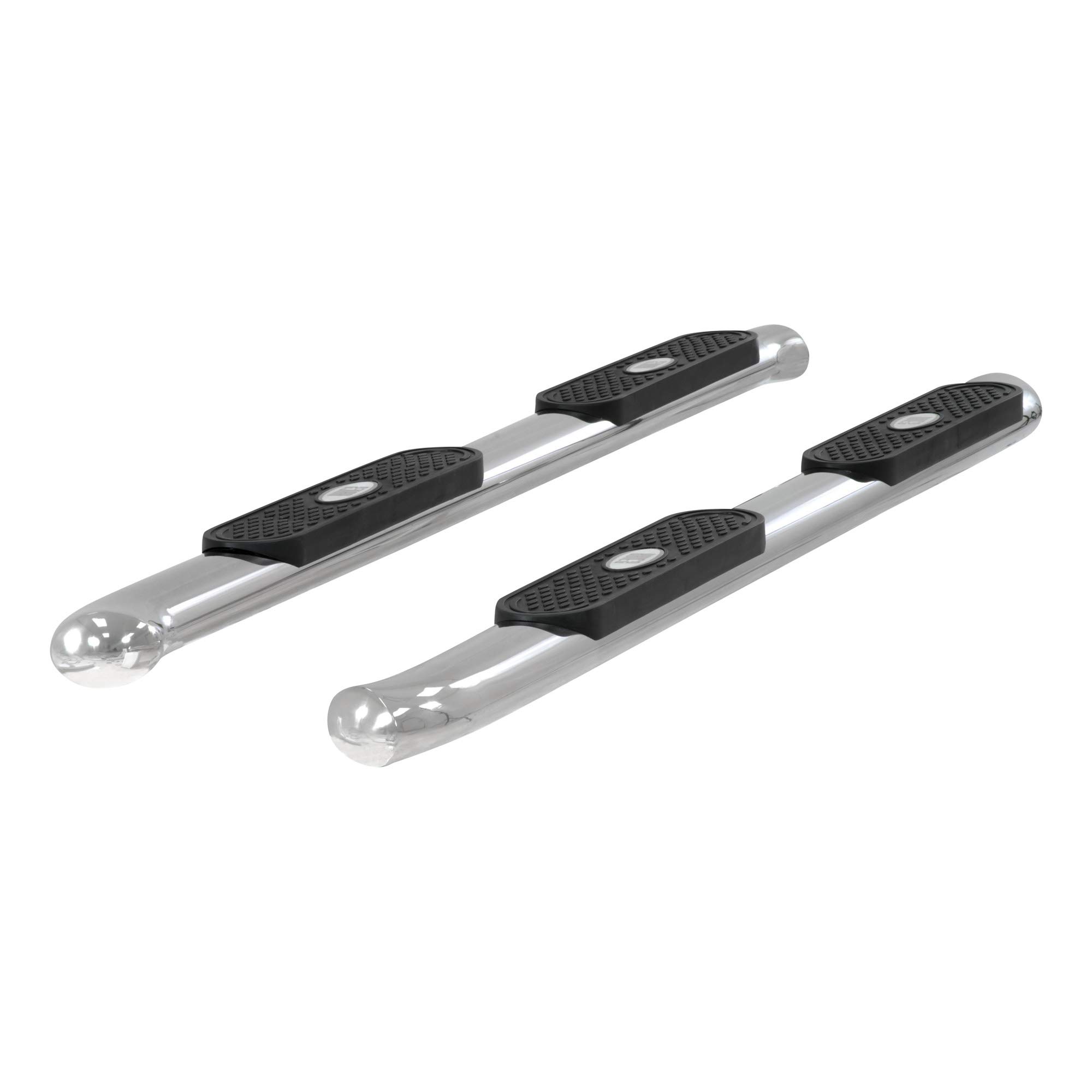 ARIES S224046-2 4-Inch Oval Polished Stainless Steel Nerf Bars, Select Chevrolet Silverado, GMC Sierra 1500, 2500, 3500 HD