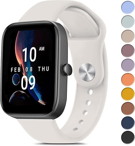 Meliya Bandas para Amazfit Bip 3 Pro Band  Bip 3 Band mujeres hombres, Amazfit Bip U Pro  Bip  Bip Lite  Bip S lite  Bip S lite  Bip U, correa de