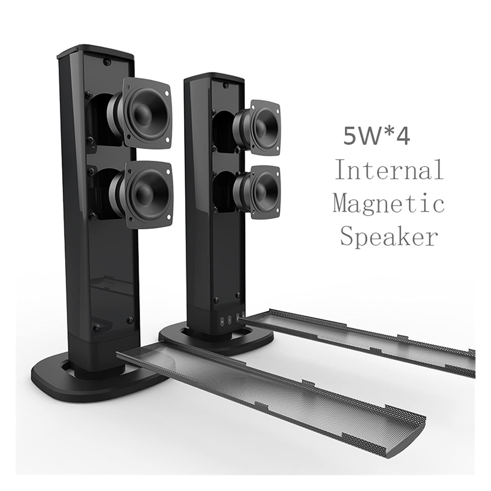 Barra de sonido BS-36 Altavoces Bluetooth inalámbricos Barras de sonido TV Barra de sonido desmontable Cine en casa Métodos de conexión dual para TV PC Smartphone
