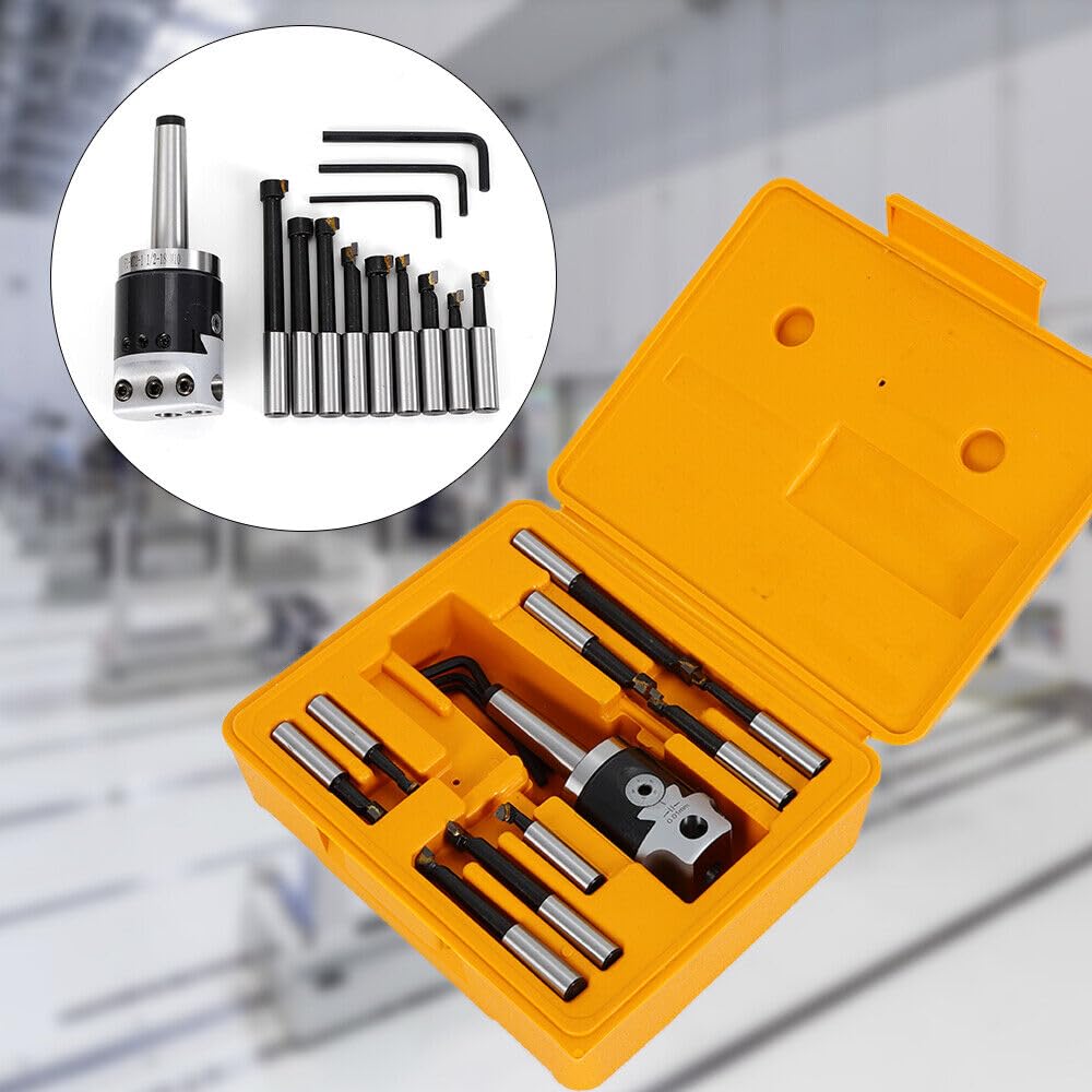 Ausdrehkopf Bohrkopf Set MT2-M10 F1-12 CNC-Fräswerkzeug 50mm 12mm