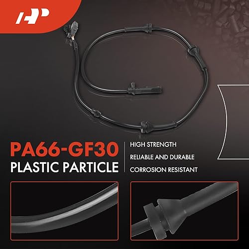 Miniatura 4 de A-Premium Sensor de velocidad de rueda ABS compatible con modelos Infiniti y Nissan, JX35 2013, QX60 2014-2019, Pathfinder 2013-2020, Sport Utility